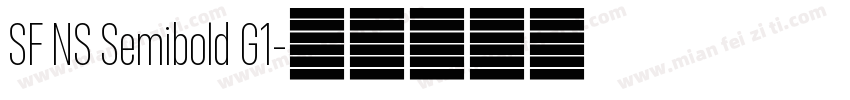 SF NS Semibold G1字体转换